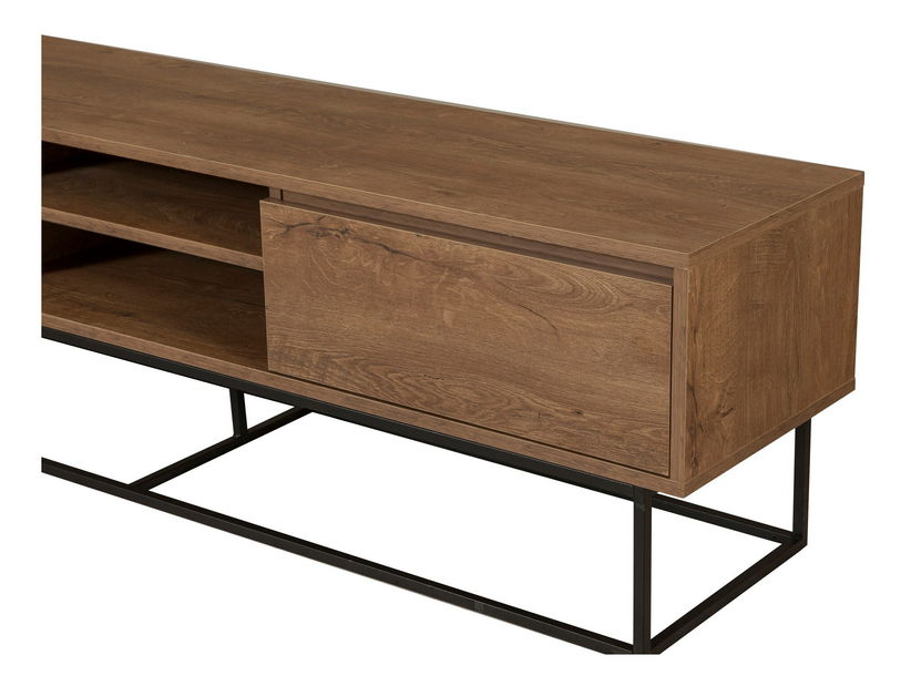 Sada nábytku do obývacího pokoje Laxi 6 (ořech + černá)