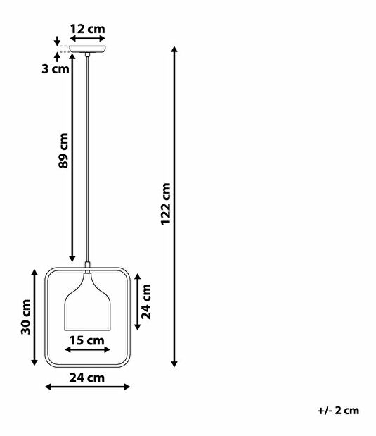 Závěsná lampa Marlone (bílá)