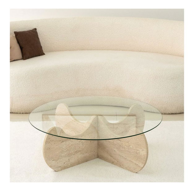 Konferenční stolek Hilda (travertin)