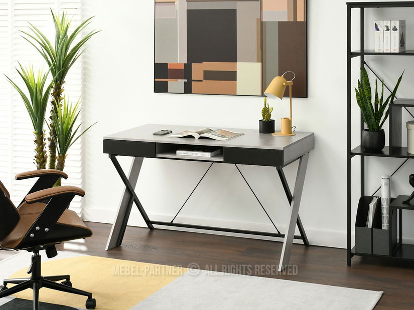 PC stolek Hilly (beton)