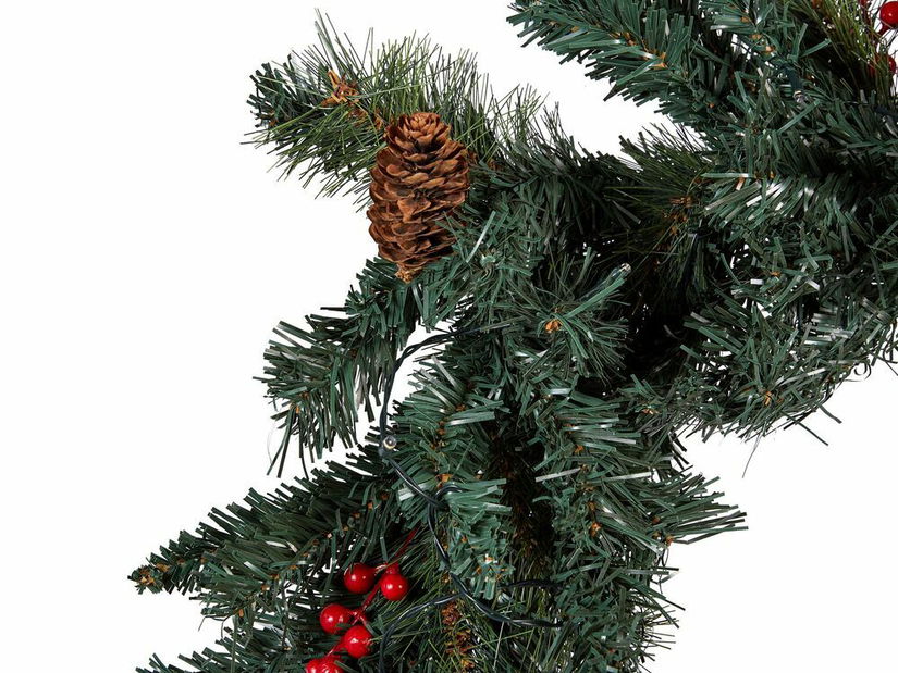 Vánoční girlanda 270 cm Thorfinn (zelená) (s osvětlením)