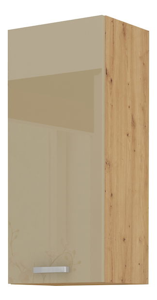 Horní kuchyňská skříňka Arryn 30 G-90 1F (dub artisan + lesk cappucino)