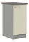Dolní kuchyňská skříňka Milo 40 D 1F BB (šedá + krémový lesk)