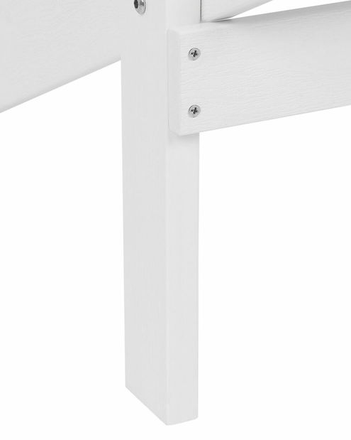 Zahradní židle s podnožkou Adack (bílá)