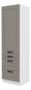 Potravinová kuchyňská skříň Lucid 60 DKS 210 3S 1F (claygrey + bílá)