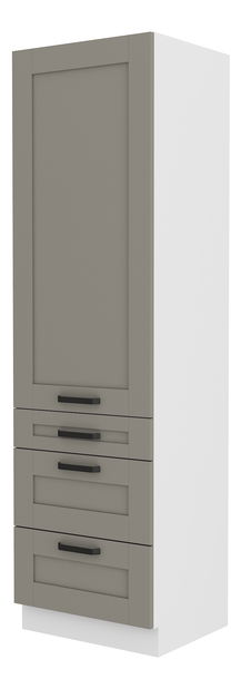 Potravinová kuchyňská skříň Lucid 60 DKS 210 3S 1F (claygrey + bílá)