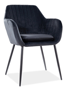 Jídelní židle Wade (černá + černá)