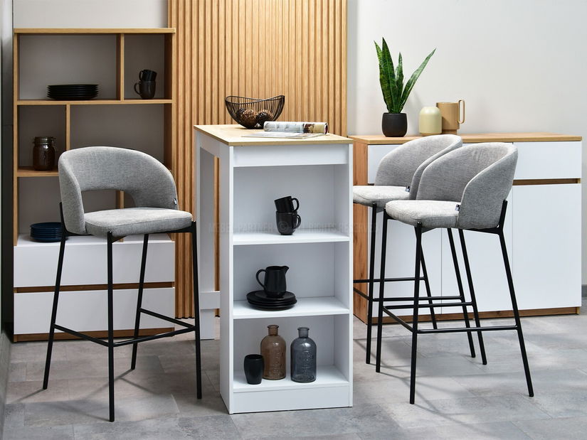 Židle Gustav (šedá + černá)