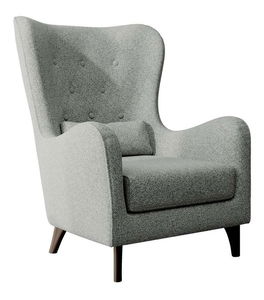 Křeslo Calimero I (světle šedá + wenge)