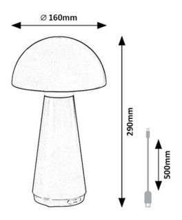 Stolní lampa Ishtar 76007 (černá matná)