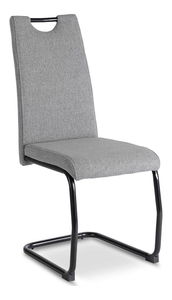 Jídelní židle Lesione (šedá + černá)