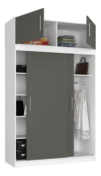 Prodloužení skříně Decisivas (bílá + grafit)