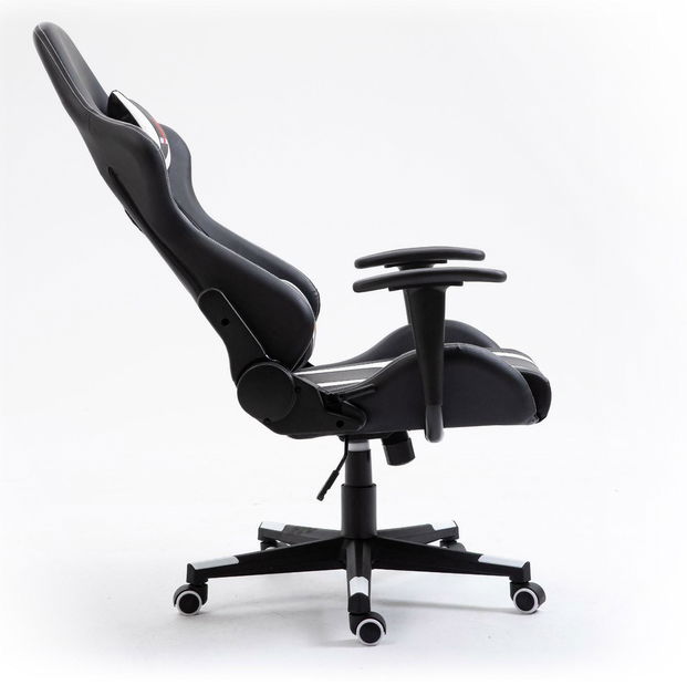 Kancelářská/herní židle Farhana (černá + bílá)