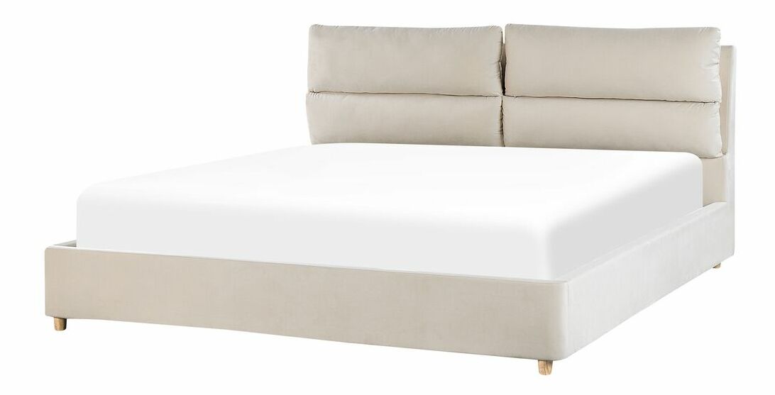 Manželská postel 180 cm Batil (béžová) (s roštem) (s úl. prostorem)