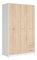 Šatní skříň BRW Nepo Plus 36 (bílá + dub sonoma)