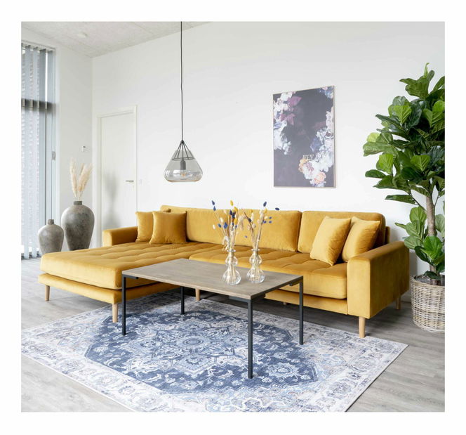 Rohová sedací souprava (L) Lvaveriaora (hořčičná)