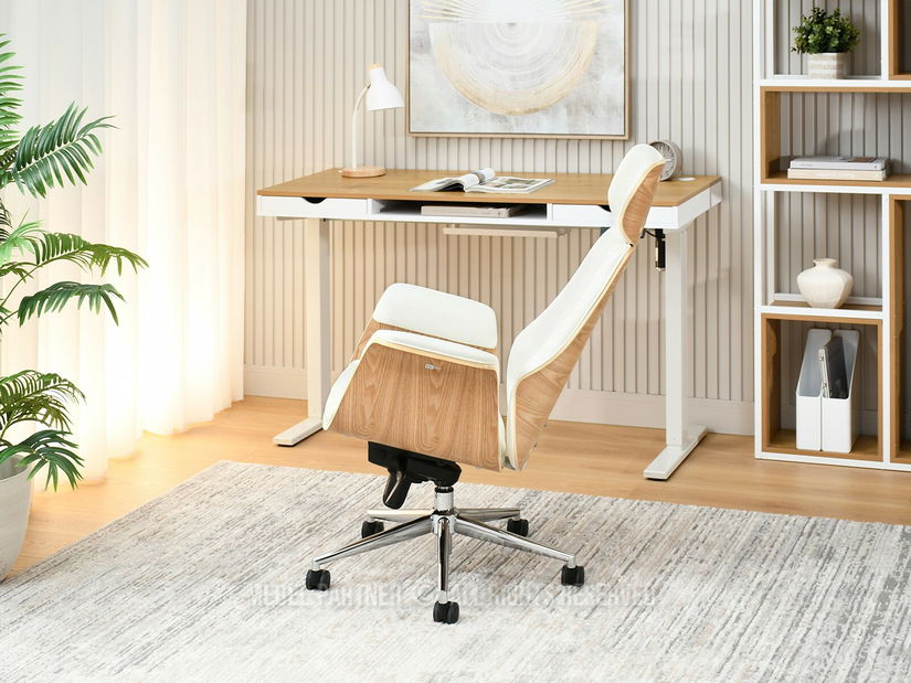 Kancelářské křeslo Lendirnard (krémová)