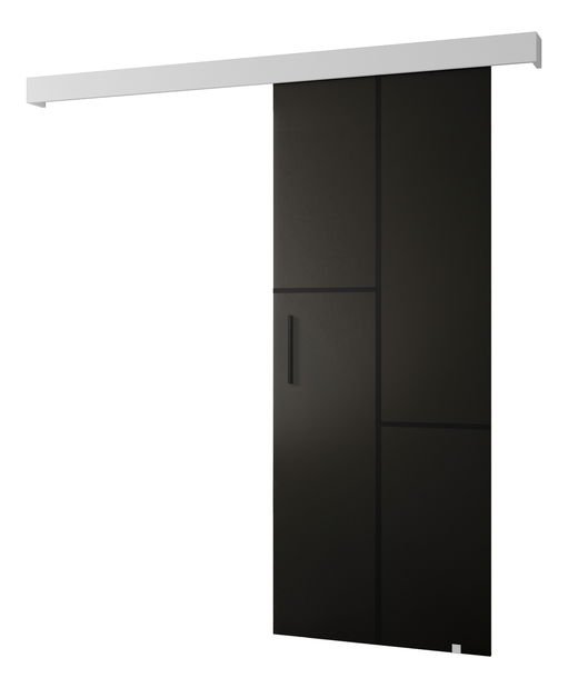 Posuvné dveře 90 cm Sharlene VII (černá matná + bílá matná + černá)