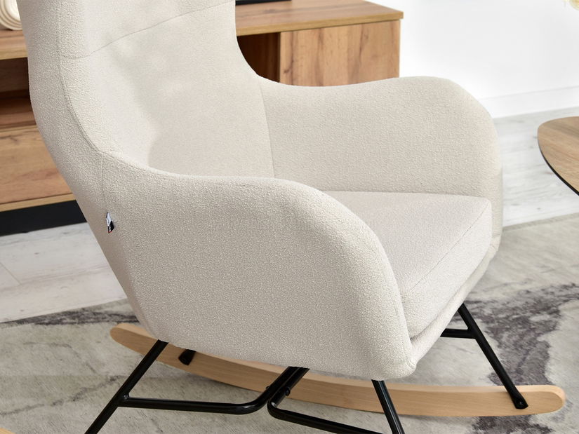 Křeslo Nesí (béžová + černá)