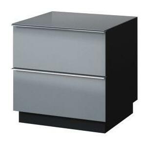 Závěsný TV stolek Henry Typ 38 (šedá + šedý vysoký lesk)