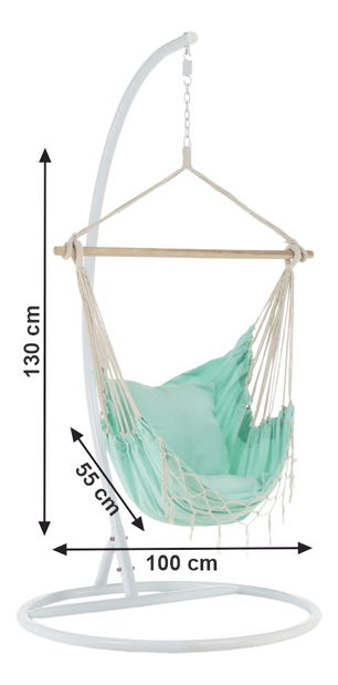 Závěsné houpací křeslo Orilana (neo mint)