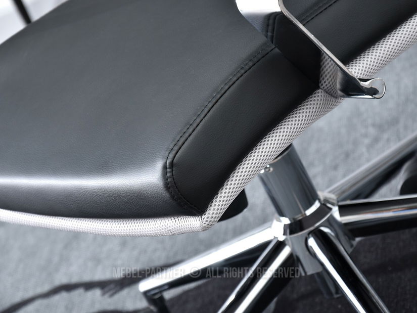 Křeslo Blondie (černá + chromová)