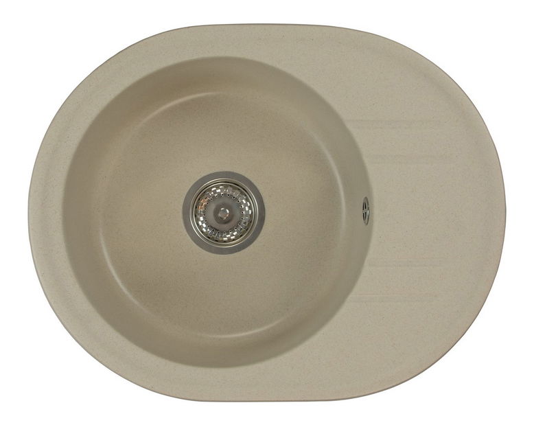 Kuchyňský dřez Baltera (béžová) (se 3 otvory pro baterii)