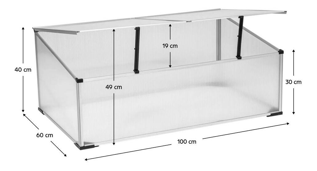Zahradní skleník Lerida (transparentní)