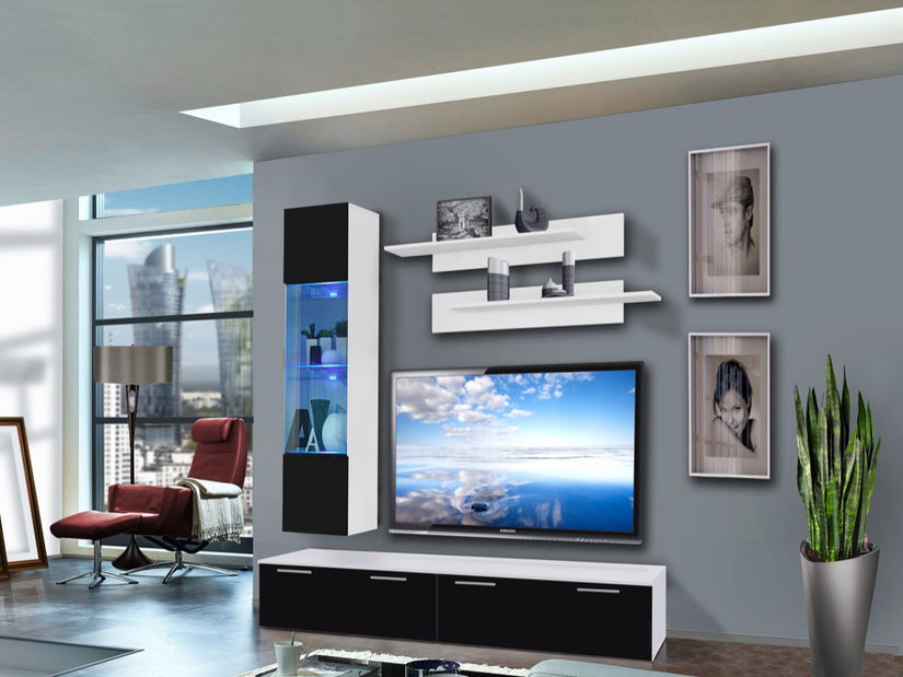 Obývací stěna Ledge 25 WS LE F1 (s osvětlením)