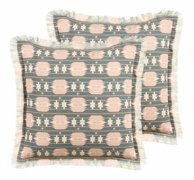Sada 2 ozdobných polštářů 60 x 60 cm Dian (vícebarevná)