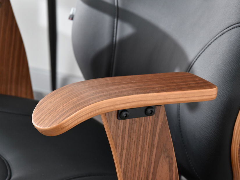 Židle Raynold (ořech tmavý + černá)