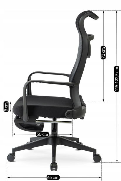 Kancelářské křeslo Atrevido (černá)