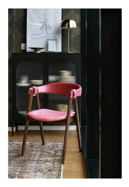 Jídelní židle Lania L2 (červená + hnědá)