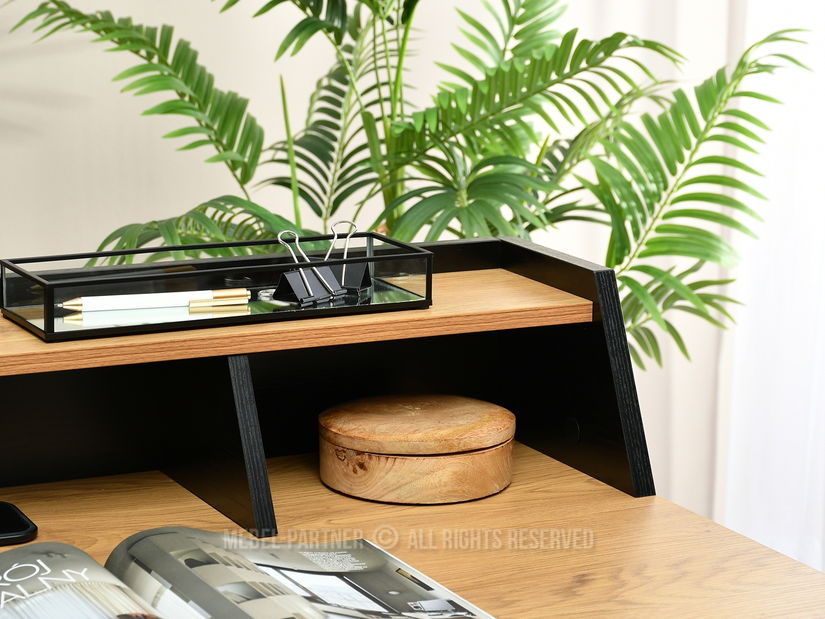 PC stolek Aspart (černý dub + černá)