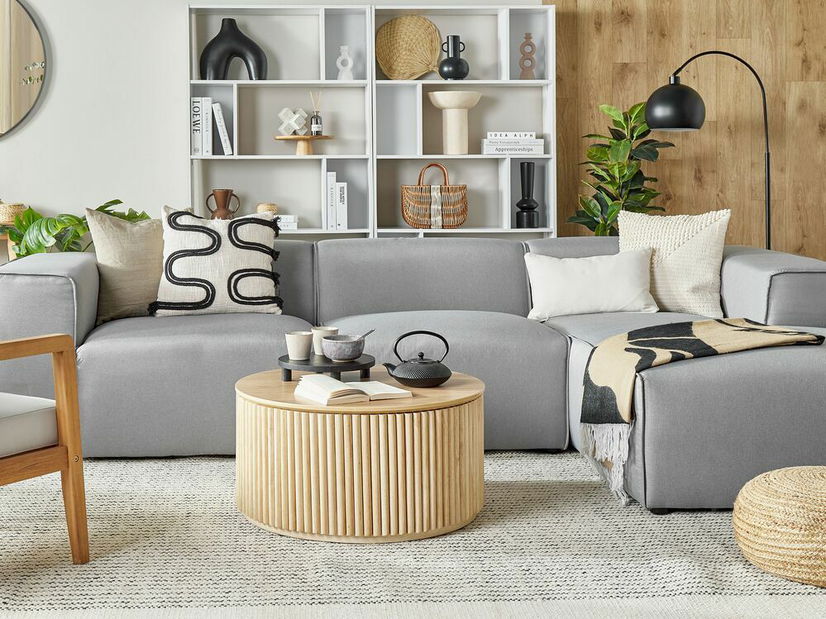 Sada 2 ozdobných polštářů 30 x 50 cm Helikop (bílá)