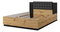 Manželská postel 140 cm Signat Typ30 (dub artisan + černá matná)