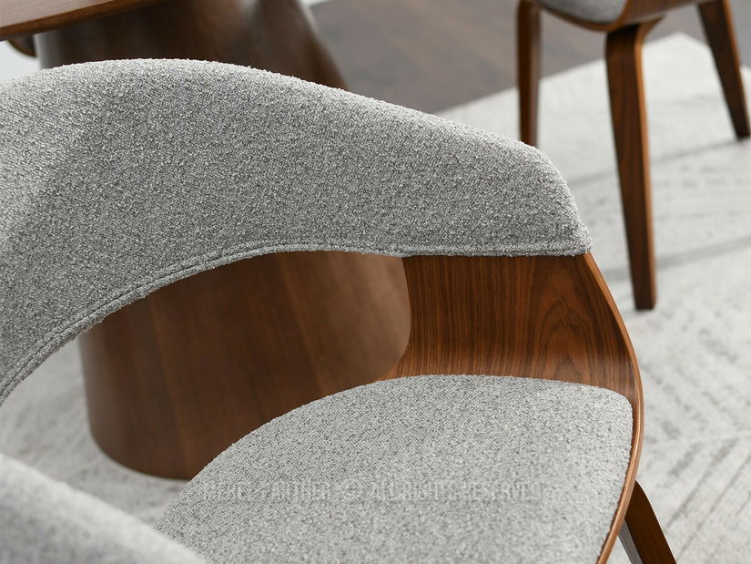 Židle Renzo (šedá + ořech)