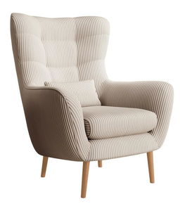 Křeslo Veneza 2 (krémová + buk)