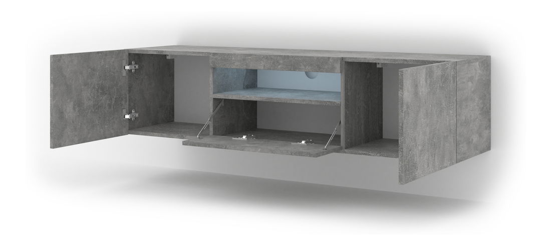 TV stolek/skříňka Aurora (šedá)