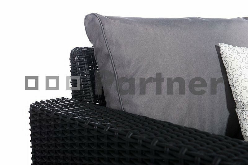 Zahradní nábytek California antracit (um. ratan) *polštářky zad ZDARMA