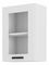 Horní kuchyňská skříňka Lucid 40 GS 72 1F (bílá + bílá)