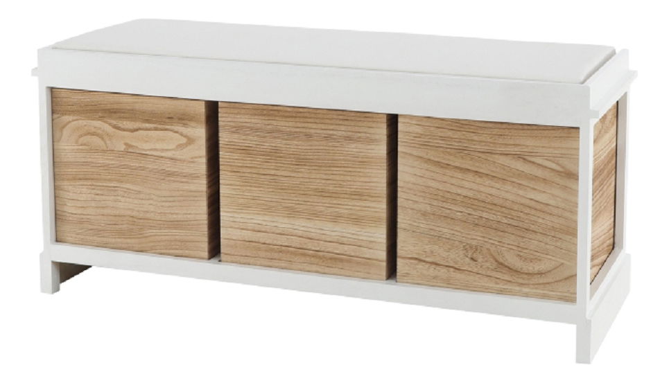 Lavice Tordo (bílá + medová)