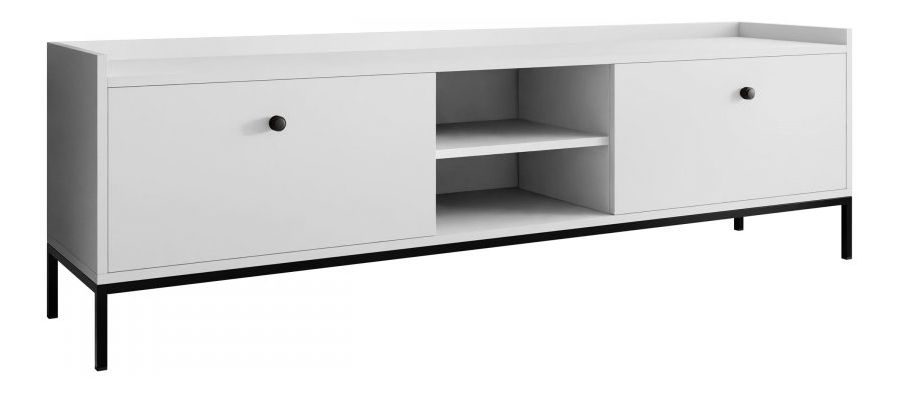 TV skříňka Tezarta 2K (bílá + černá)