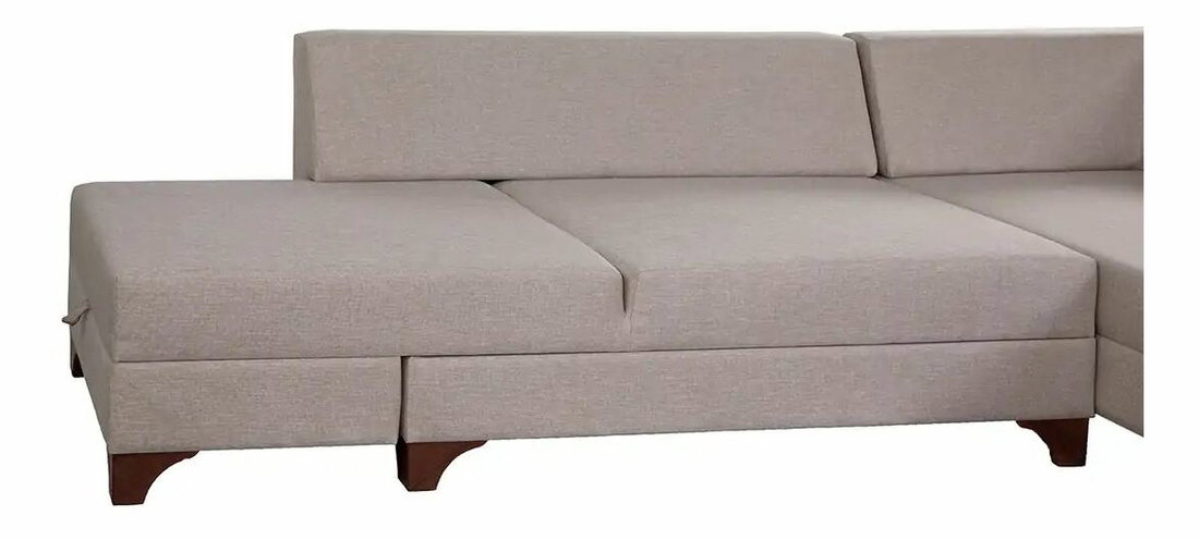 Rohová sedačka Clof (červená) (L)