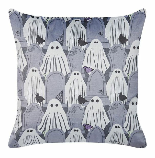 Sada 2 ozdobných polštářů 45 x 45 cm Fanty (šedá)