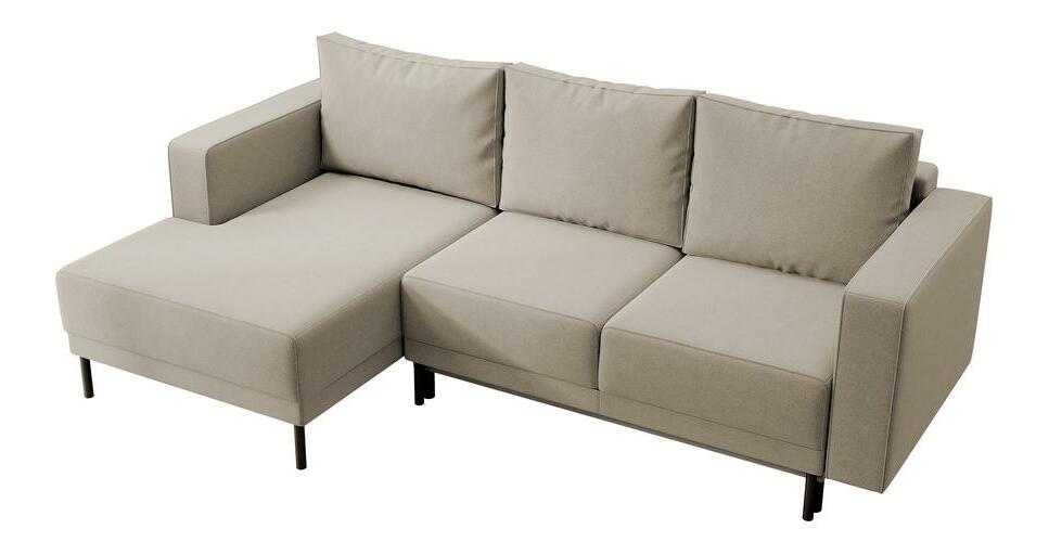 Rohová sedací souprava Rodriguez mini (L) (béžová střední + černá)