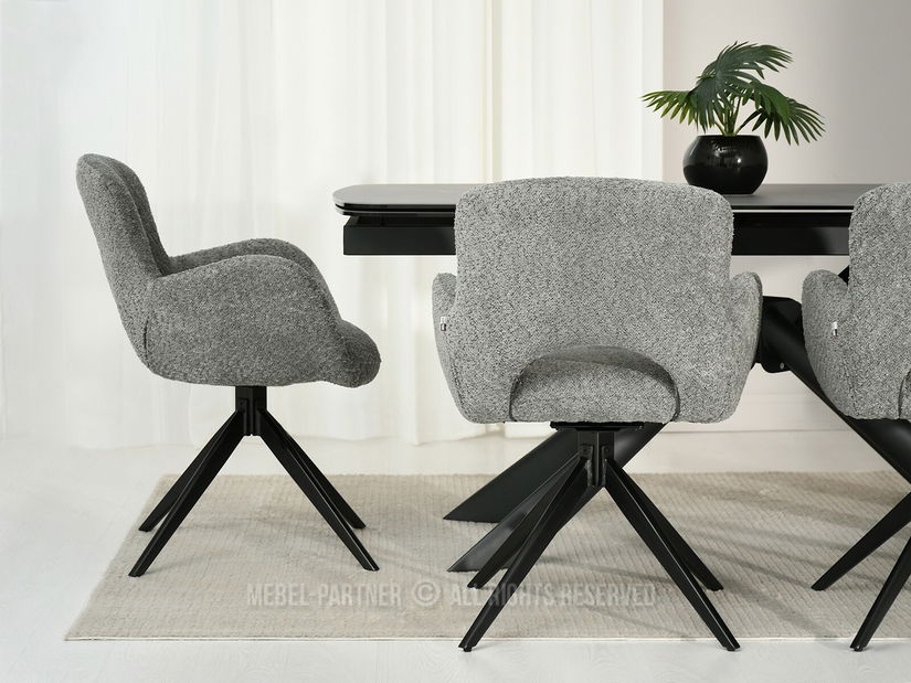 Židle Milla (šedá + černá)