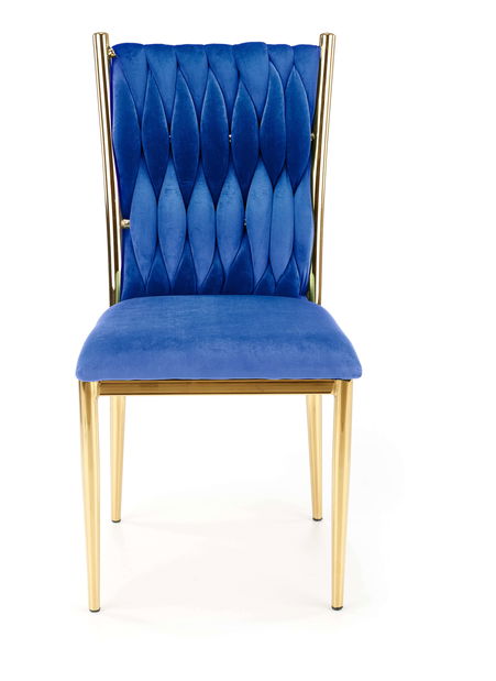 Set 2 ks. jídelních židlí Kimiko (tmavě modrá + zlatá) *výprodej