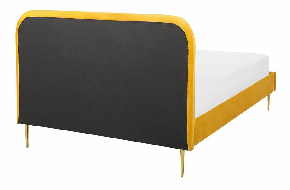 Manželská postel 140 cm Faris (žlutá) (s roštem)