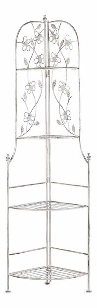 Zahradní regál BANULA (bílá)